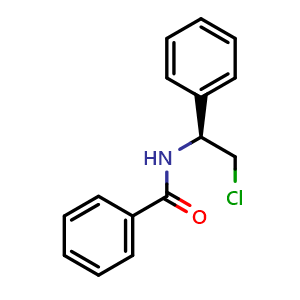 Chemical structure of N-[(1S)-2-Chloro-1-phenylethyl]benzamide , CAS 1259070-74-0, AChemBlock AD278433