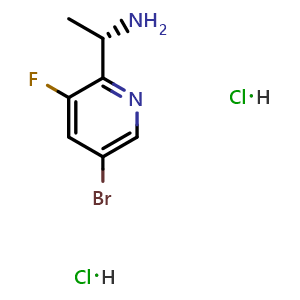 (S)-1-(5-Bromo-3-fluoropyridin-2-yl)ethan-1-amine dihydrochloride
