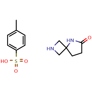Chemical structure of 2,5-Diazaspiro[3.4]octan-6-one 4-methylbenzenesulfonate , CAS 2135702-41-7, AChemBlock AD278525