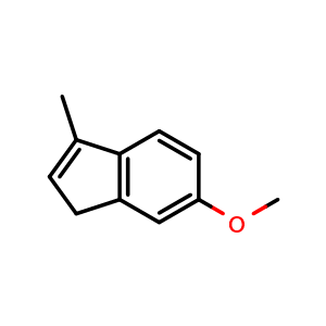Chemical structure of 6-Methoxy-3-methyl-1H-indene , CAS 3199-67-5, AChemBlock AD278535