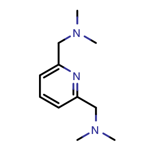 Chemical structure of 1,1'-(Pyridine-2,6-diyl)bis(N,N-dimethylmethanamine) , CAS 156813-22-8, AChemBlock AD278556