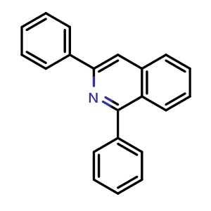 Chemical structure of 1,3-Diphenylisoquinoline , CAS 34987-64-9, AChemBlock AD278563