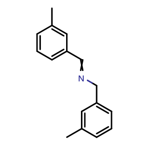 Chemical structure of 3-Methyl-N-[(3-methylphenyl)methylene]benzenemethanamine , CAS 215667-40-6, AChemBlock AD278579