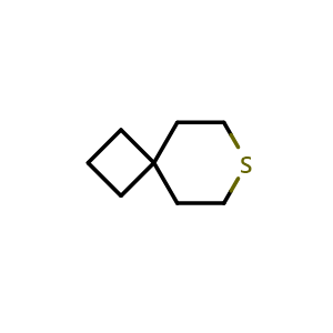 Chemical structure of 7-Thiaspiro[3.5]nonane , CAS 457061-64-2, AChemBlock AD278600
