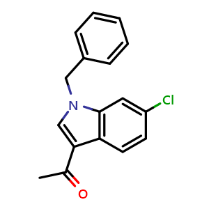 1-[6-Chloro-1-(phenylmethyl)-1H-indol-3-yl]ethanone