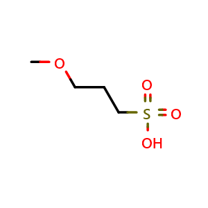 Chemical structure of 3-Methoxypropane-1-sulfonic acid , CAS 51980-59-7, AChemBlock AD278643