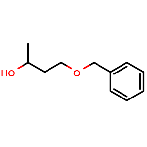 Chemical structure of 4-(Benzyloxy)butan-2-ol , CAS 4799-69-3, AChemBlock AD278648