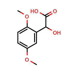 Chemical structure of 2,5-Dimethoxymandelic acid , CAS 56979-64-7, AChemBlock AD278660