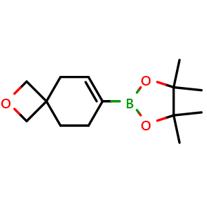 Chemical structure of 2-Oxaspiro[3.5]non-6-ene-7-boronic acid pinacol ester , CAS 2632342-80-2, AChemBlock AD278676