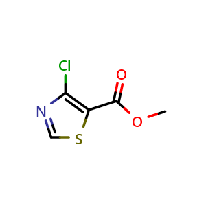 Chemical structure of Methyl 4-chlorothiazole-5-carboxylate , CAS 1015591-57-7, AChemBlock AD278710