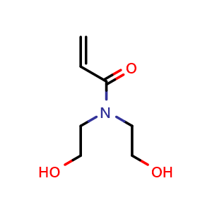 Chemical structure of N,N-Bis(2-hydroxyethyl)acrylamide , CAS 10196-26-6, AChemBlock AD278718