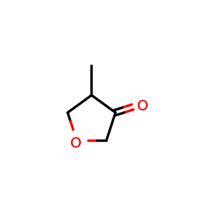 Chemical structure of 4-Methyldihydrofuran-3(2H)-one , CAS 89364-27-2, AChemBlock AD278723