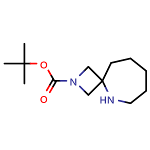 Chemical structure of 2-Boc-2,5-diazaspiro[3.6]decane , CAS 1251022-83-9, AChemBlock AD278739