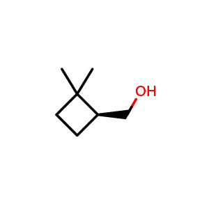 Chemical structure of (S)-(2,2-Dimethylcyclobutyl)methanol , CAS 1932173-66-4, AChemBlock AD278749