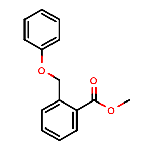 Chemical structure of Methyl 2-(phenoxymethyl)benzoate , CAS 866996-44-3, AChemBlock AD278786