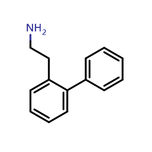 Chemical structure of Biphenyl-2-ethanamine , CAS 252984-00-2, AChemBlock AD278817