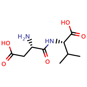 Chemical structure of H-Asp-Val-OH , CAS 13433-04-0, AChemBlock AD278852