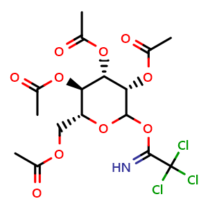 Chemical structure of 2,3,4,6-Tetra-O-acetyl-D-mannopyranosyl trichloroacetimidate , CAS 158250-57-8, AChemBlock AD278863