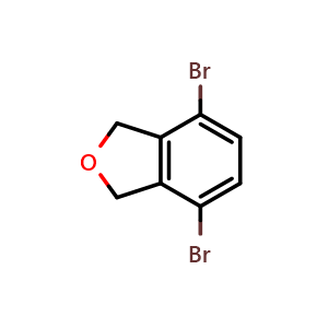 Chemical structure of 4,7-Dibromo-1,3-dihydroisobenzofuran , CAS 2417387-47-2, AChemBlock AD278896