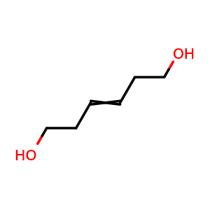 Chemical structure of Hex-3-ene-1,6-diol , CAS 67077-43-4, AChemBlock AD278937