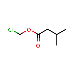 Chemical structure of Chloromethyl 3-methylbutanoate , CAS 82504-50-5, AChemBlock AD278939