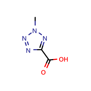 Chemical structure of 2-Methyltetrazole-5-carboxylic acid , CAS 13175-00-3, AChemBlock AD278954