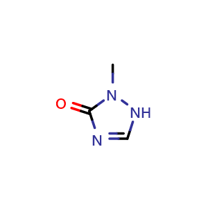 Chemical structure of 2-Methyl-1H-1,2,4-triazol-3-one , CAS 4114-20-9, AChemBlock AD278963