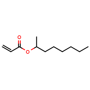 Chemical structure of Octan-2-yl acrylate , CAS 42928-85-8, AChemBlock AD278993