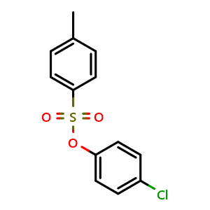Chemical structure of 4-Chlorophenyl 4-methylbenzenesulfonate , CAS 599-89-3, AChemBlock AD279040