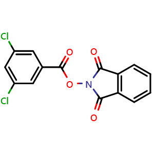 Chemical structure of 1,3-Dihydro-1,3-dioxo-2H-isoindol-2-yl 3,5-dichlorobenzoate , CAS 2248396-96-3, AChemBlock AD279043