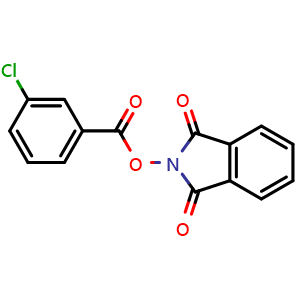 Chemical structure of 1,3-Dioxoisoindolin-2-yl 3-chlorobenzoate , CAS 63591-88-8, AChemBlock AD279048