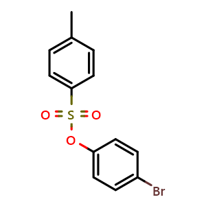 Chemical structure of 4-Tosyloxy-1-bromobenzene , CAS 6324-15-8, AChemBlock AD279052
