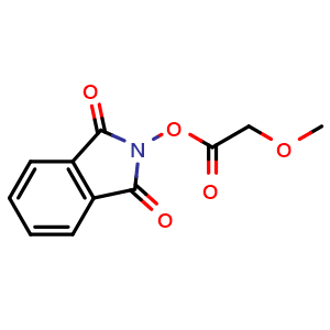 Chemical structure of 1,3-Dioxoisoindolin-2-yl 2-methoxyacetate , CAS 2248345-93-7, AChemBlock AD279053