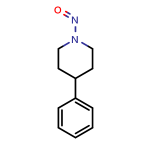 Chemical structure of 1-Nitroso-4-phenylpiperidine , CAS 6652-04-6, AChemBlock AD279092