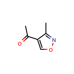 Chemical structure of 1-(3-Methylisoxazol-4-yl)ethan-1-one , CAS 58752-01-5, AChemBlock AD279149