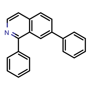Chemical structure of 1,7-Diphenylisoquinoline , CAS 3044095-82-8, AChemBlock AD279204