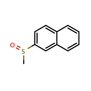 Chemical structure of 2-(Methylsulfinyl)naphthalene , CAS 35330-76-8, AChemBlock AD279220