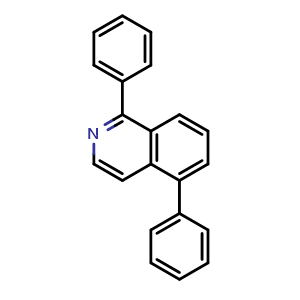 Chemical structure of 1,5-Diphenylisoquinoline , CAS 3030697-38-9, AChemBlock AD279226