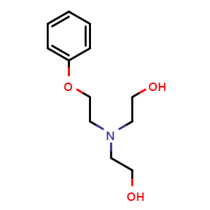 Chemical structure of 2,2’-[(2-Phenoxyethyl)azanediyl]diethanol , AChemBlock AD279336