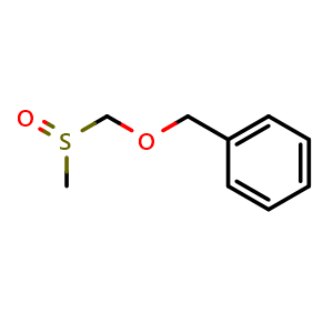 Chemical structure of [[(Methylsulfinyl)methoxy]methyl]benzene , AChemBlock AD279348