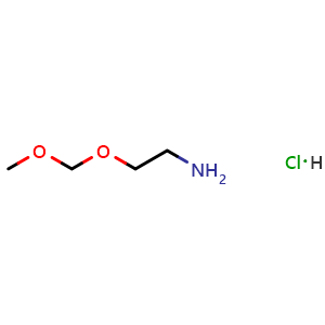 Chemical structure of 2-(Methoxymethoxy)ethanamine hydrochloride , AChemBlock AD279360