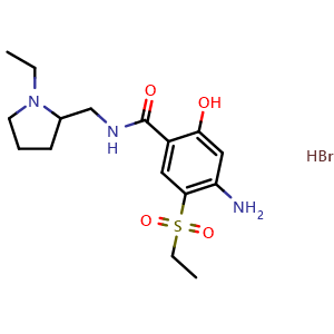 Chemical structure of Desmethyl amisulpride hydrobromide , CAS 2437254-41-4, AChemBlock AD279401