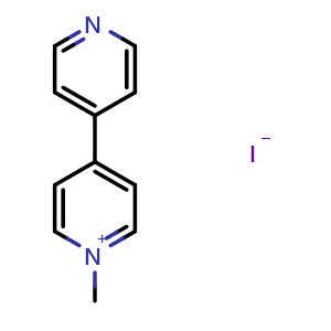Chemical structure of 1-Methyl-[4,4'-bipyridin]-1-ium iodide , AChemBlock AD279418