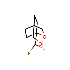 Chemical structure of [1-(Difluoromethyl)-2-oxabicyclo[2.2.2]octan-4-yl]methanol , AChemBlock AD279466