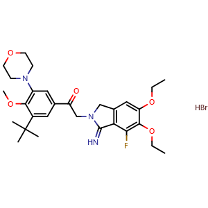 Chemical structure of Atopaxar hydrobromide , CAS 474550-69-1, AChemBlock AD279537