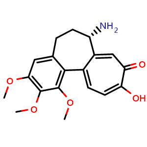 Chemical structure of Trimethylcolchicinic acid , CAS 3482-37-9, AChemBlock AD279548