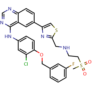 Chemical structure of GW 583340 , CAS 388082-81-3, AChemBlock AD279551