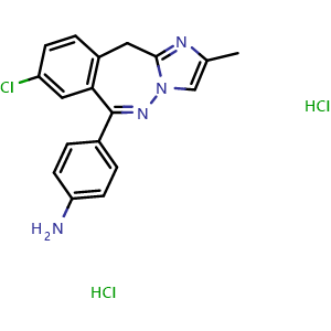 Chemical structure of GYKI-47261 dihydrochloride , CAS 1217049-32-5, AChemBlock AD279565