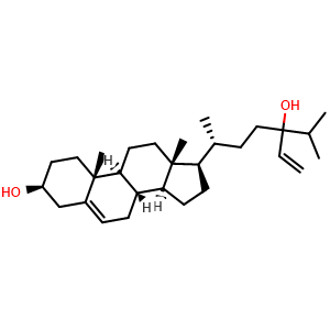 Chemical structure of Saringosterol , CAS 6901-60-6, AChemBlock AD279584