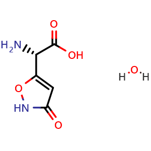 Chemical structure of Ibotenic acid hydrate , CAS 60573-88-8, AChemBlock AD279585